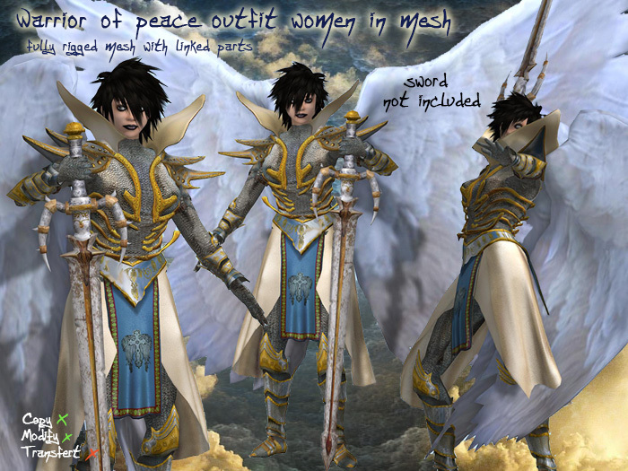 Warrior of peace outfit women