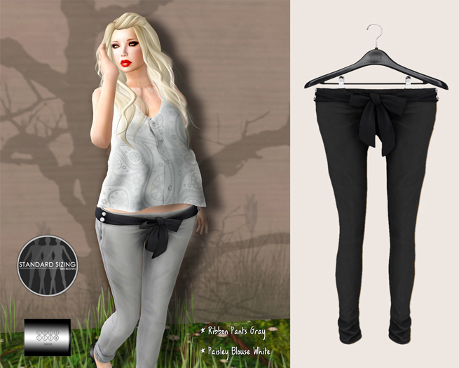 Bow Pants "black" (mesh) - even.flow