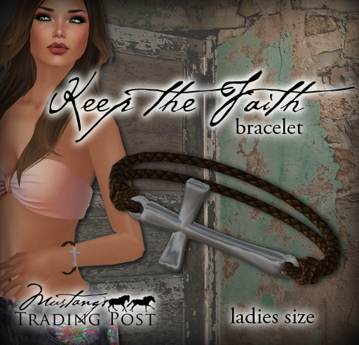 Mustang Trading Post  Ladies Keep the Faith Bracelet