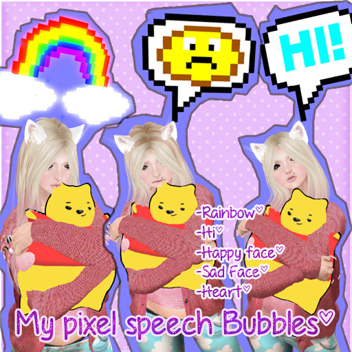 .:Pinku*Pantsu:.Pixel speech bubbles:.