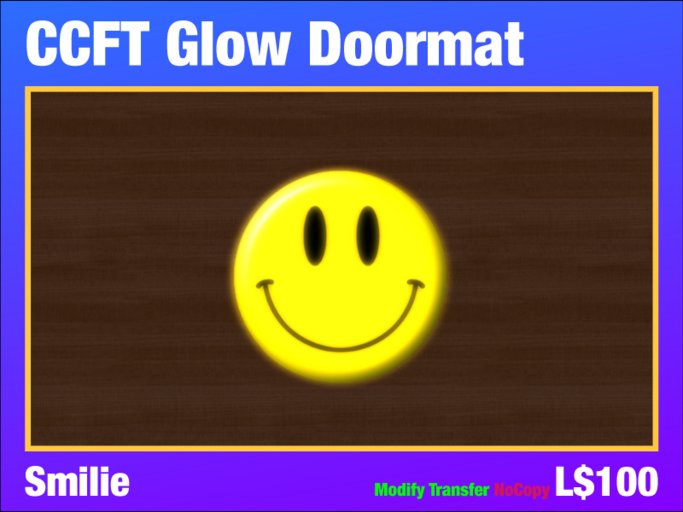 [CCFT] Glow Doormat - Smilie