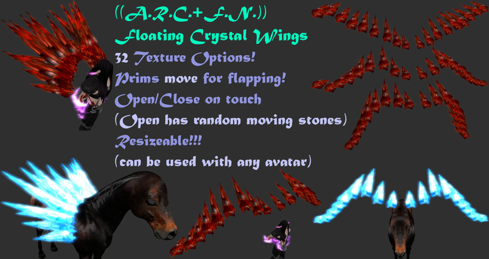 [[A.R.C.+F.N.]] Floating Crystal Wings (BOXED)