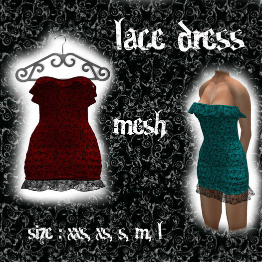 Lacedress mesh red