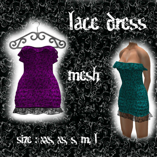 Lacedress mesh pink