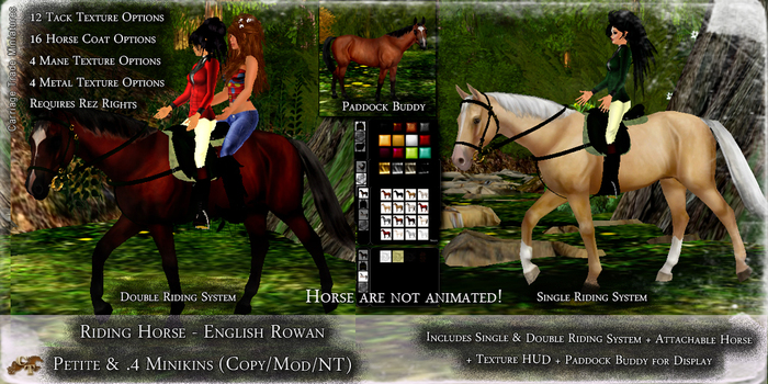 @CTM@ Petite Mesh Riding Horse (English Rowan)