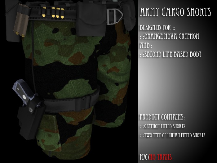 Z.A.F_ArmyShorts_GreenScale (Boxed)