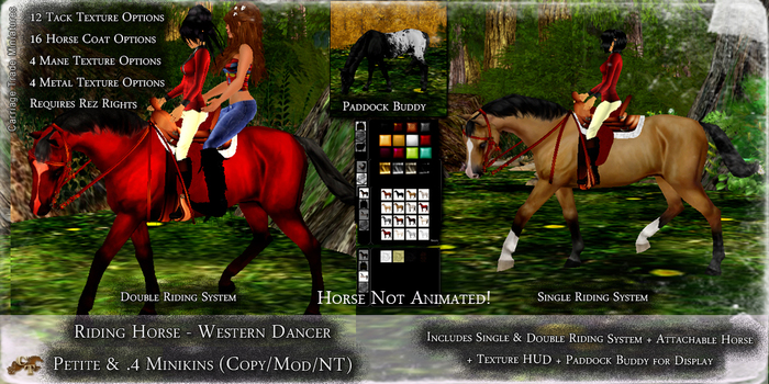 @CTM@ Petite Mesh Riding Horse (Western Dancer)