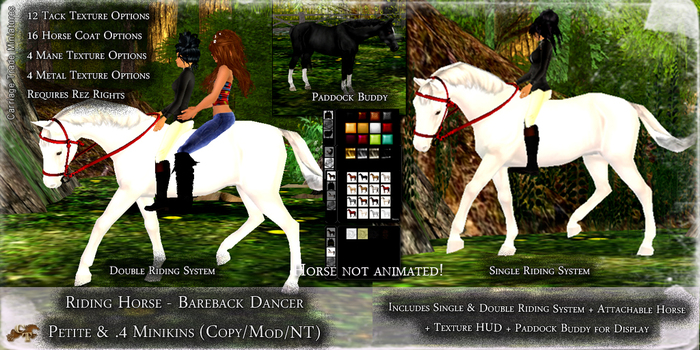 @CTM@ Petite Mesh Riding Horse (Bareback Dancer)