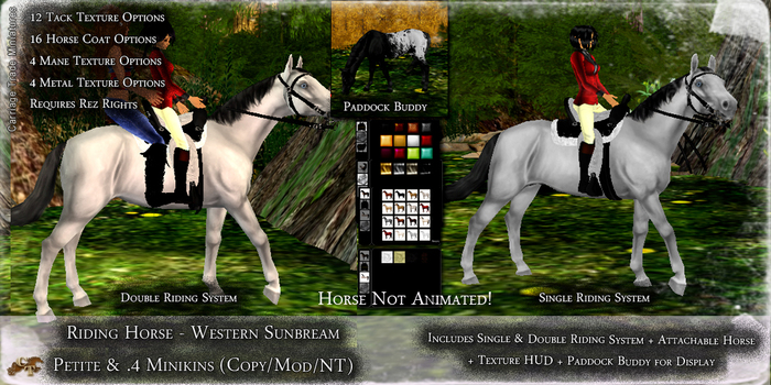 @CTM@ Petite Mesh Riding Horse (Western Sunbeam)