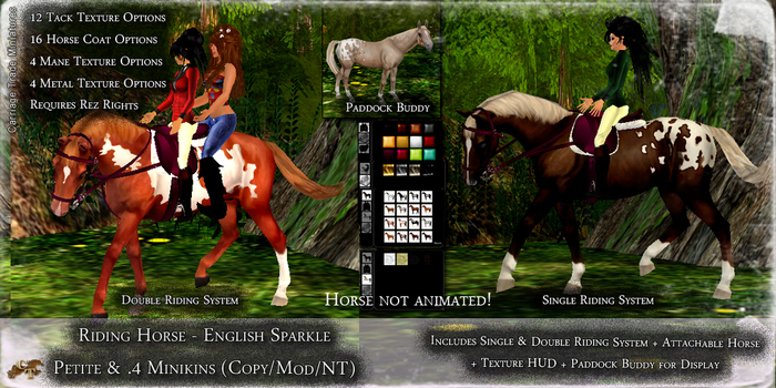 @CTM@ Petite Mesh Riding Horse (English Sparkle)
