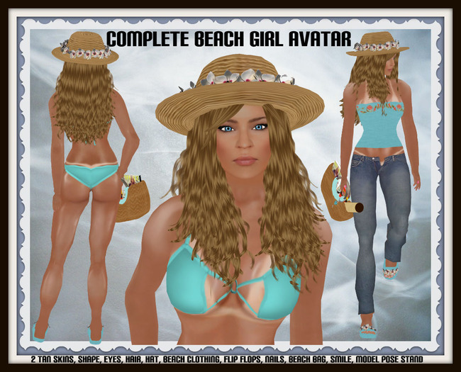 Complete Beach Girl Avatar