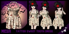^v^DRBC^Tattoo Sweet Tooth Dress