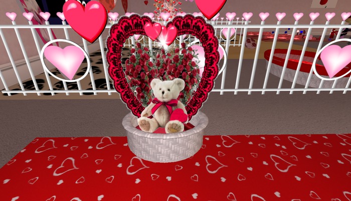 Valentine Teddy Gift Basket