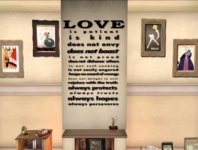  'LOVE' - (Corinthians) Wall Decal