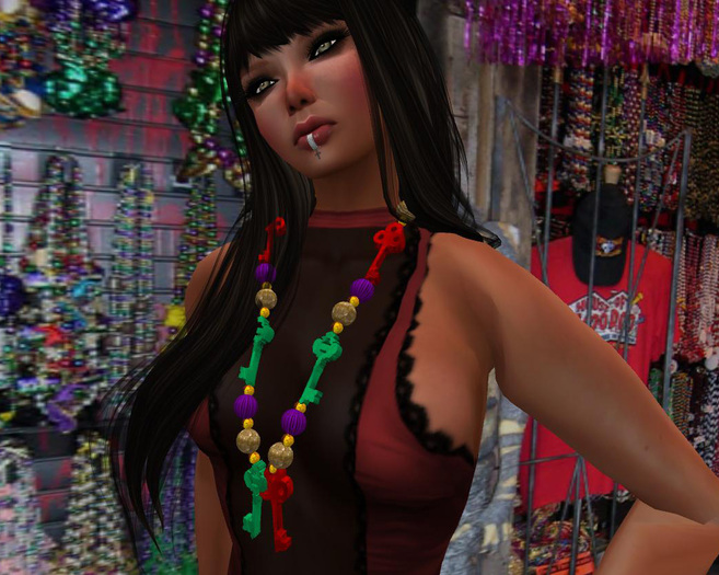 Mardi Gras Key Beads