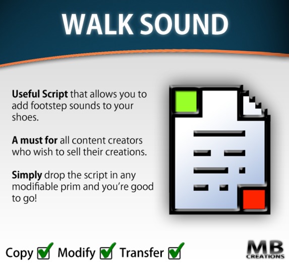 Walk Sound Script