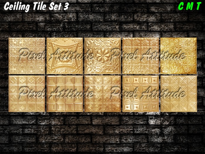 Ceiling Tile Texture Set 3 