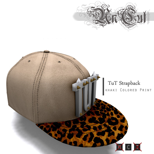Uncut TuT Strapback - khaki Colored Print