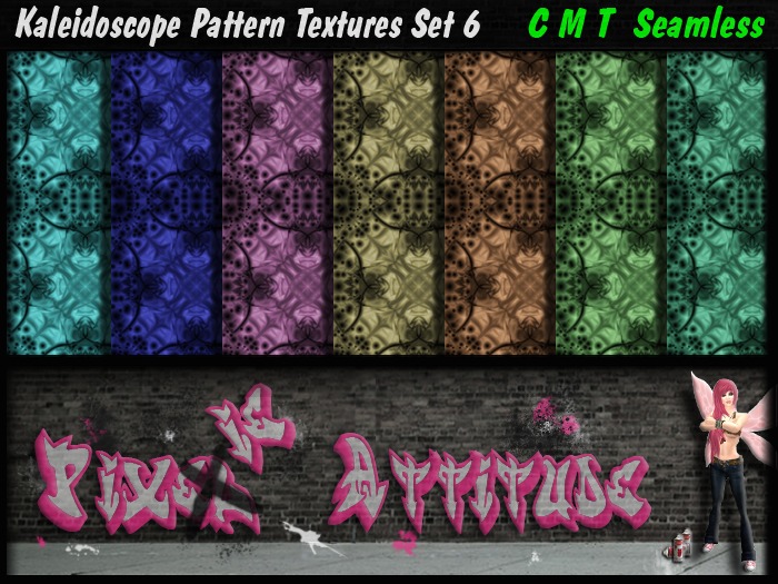 Kaleidoscope Textures Set 6