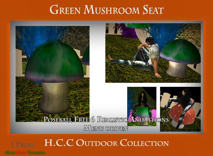 H.C.C Mushroom Multisit L.Green (box)