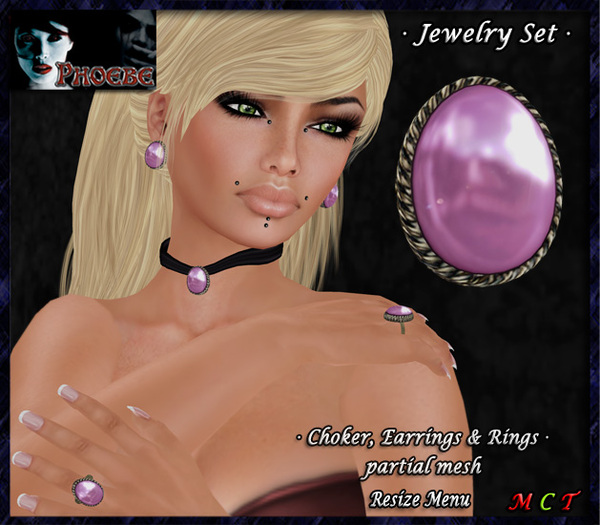 *P* Margot Jewelry Set ~Pink~ Partial Mesh