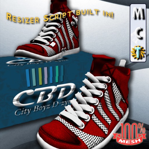 CBD - Red & White Sneakers