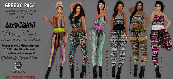 + [ l u x ] Aztec Bodysuit. ( Greedy Pack )