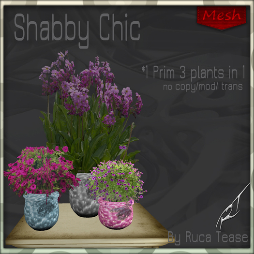 Shabby Chic Flower Medley Mesh v2