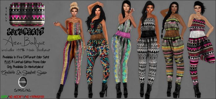 + [ l u x ] Aztec Bodysuit. ( Candy )