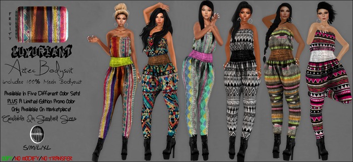 + [ l u x ] Aztec Bodysuit. ( Fruity )