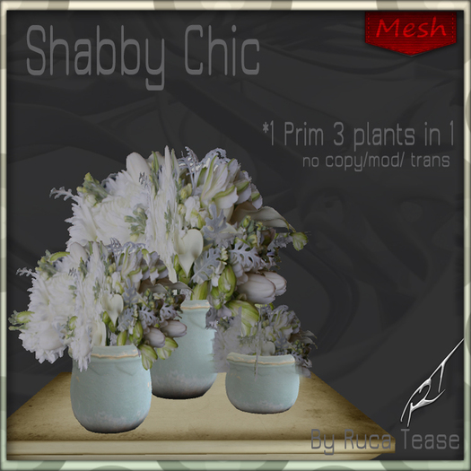 Shabby Chic Flower Medley Mesh v5