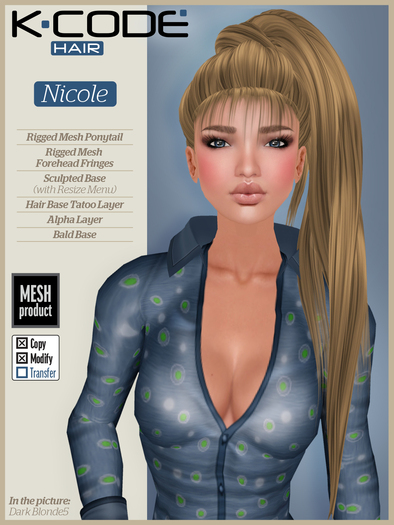 DEMO K-CODE NICOLE - Mesh Hair