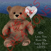 TB9 Love You Teddy Bear with Balloon (Rezz Me)
