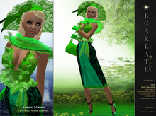Emmyie - Green -  Dress Gown Formal - Robe
