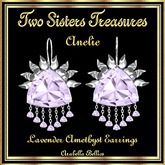 TST - ANELIE LAVENDER AMETHYST EARRINGS SILVER