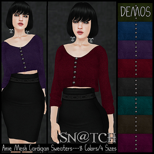 :::Sn@tch Mesh Amie Sweaters-All Colors (Small):::