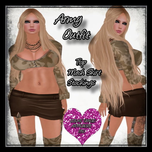 -Mystique-Army Outfit Lolas Tango Applier Incl