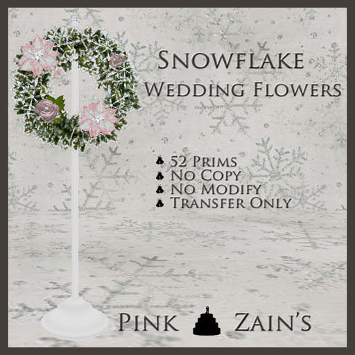Snowflake Wedding Flowers - Pink [Box]