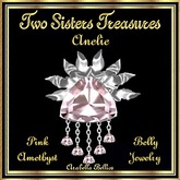 TST - ANELIE PINK AMETHYST BELLY JEWELRY SILVER