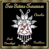 TST - ANELIE PINK AMETHYST NECKLACE SILVER