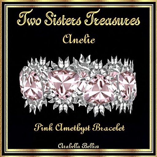 TST - ANELIE PINK AMETHYST BRACELET SILVER
