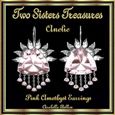 TST - ANELIE PINK AMETHYST EARRINGS SILVER