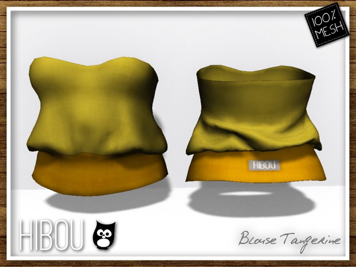 PROMO !! *Hibou* Blouse Tangerine MESH