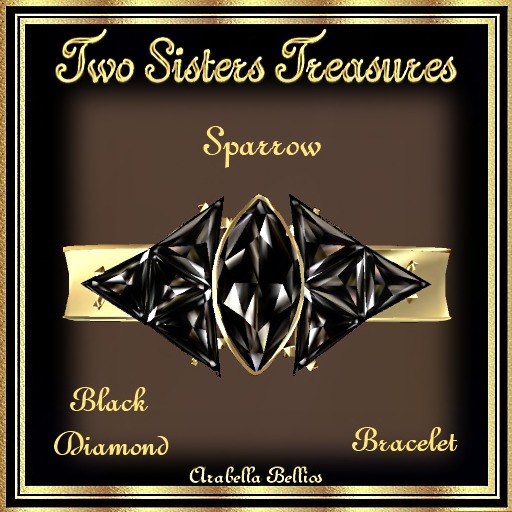 TST - SPARROW BLACK DIAMOND BRACELET YG