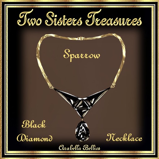 TST - SPARROW BLACK DIAMOND NECKLACE YG
