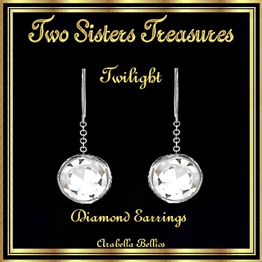 TST - TWILIGHT DIAMOND EARRINGS SILVER