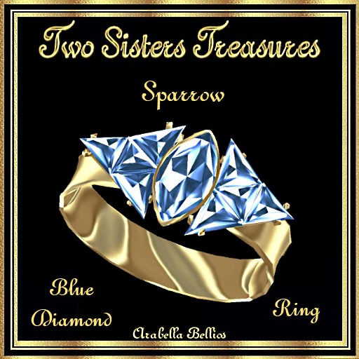 TST - SPARROW BLUE DIAMOND RING YG