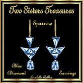 TST - SPARROW BLUE DIAMOND EARRINGS YG