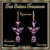 TST - SPARROW LAVENDER DIAMOND EARRINGS YG