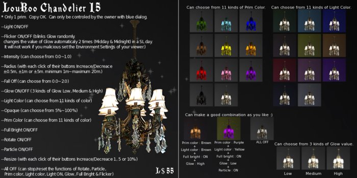LouRoo Chandelier 15 BOX